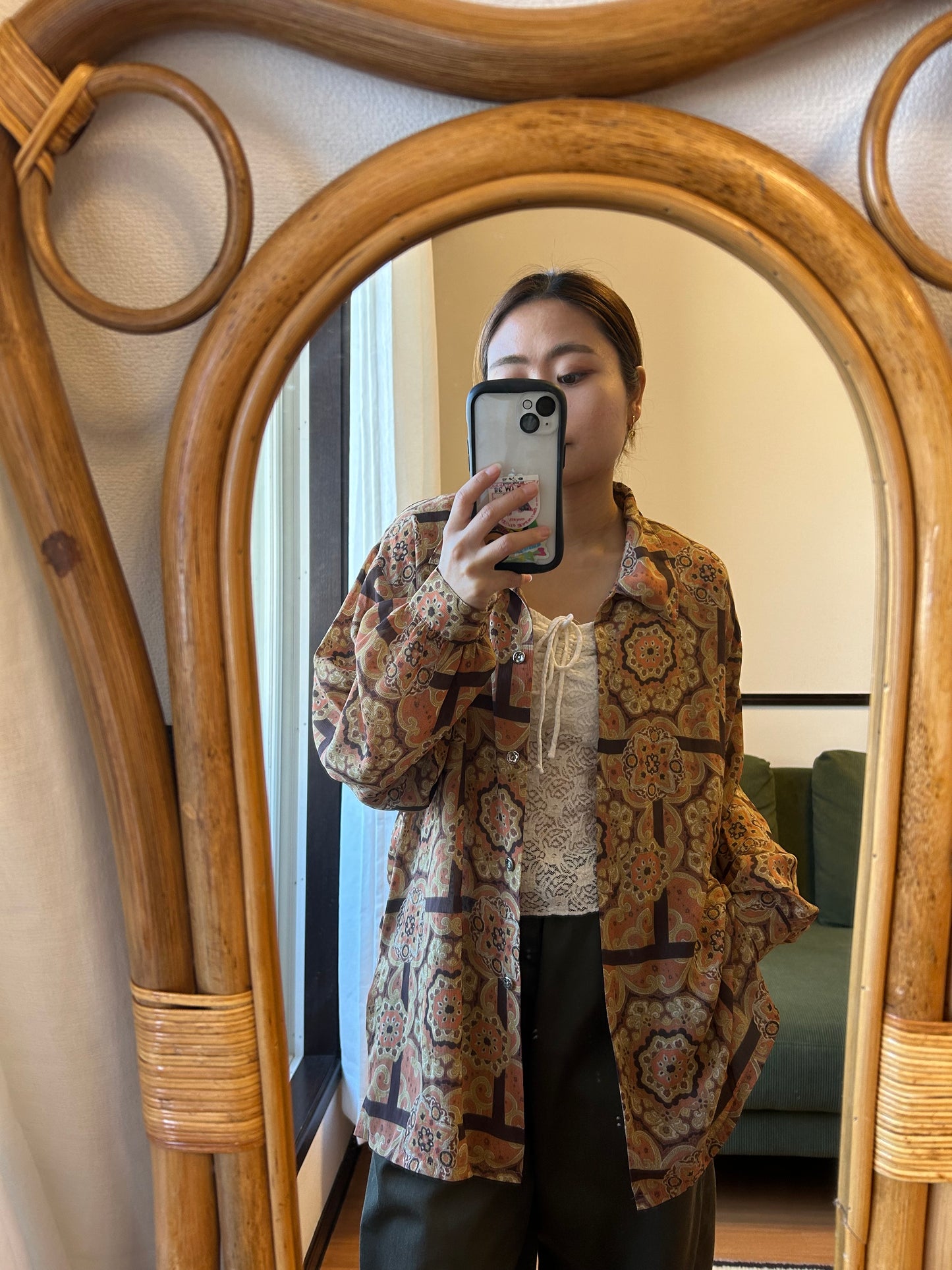 SAN FUH Bohemian Flower Blouse