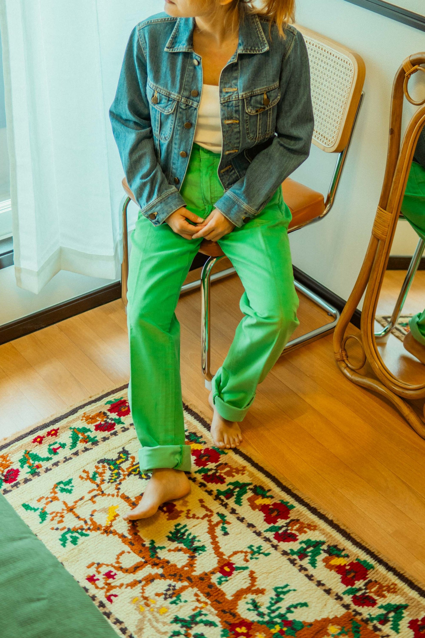 70-80s Lee Green Corduroy Bottom