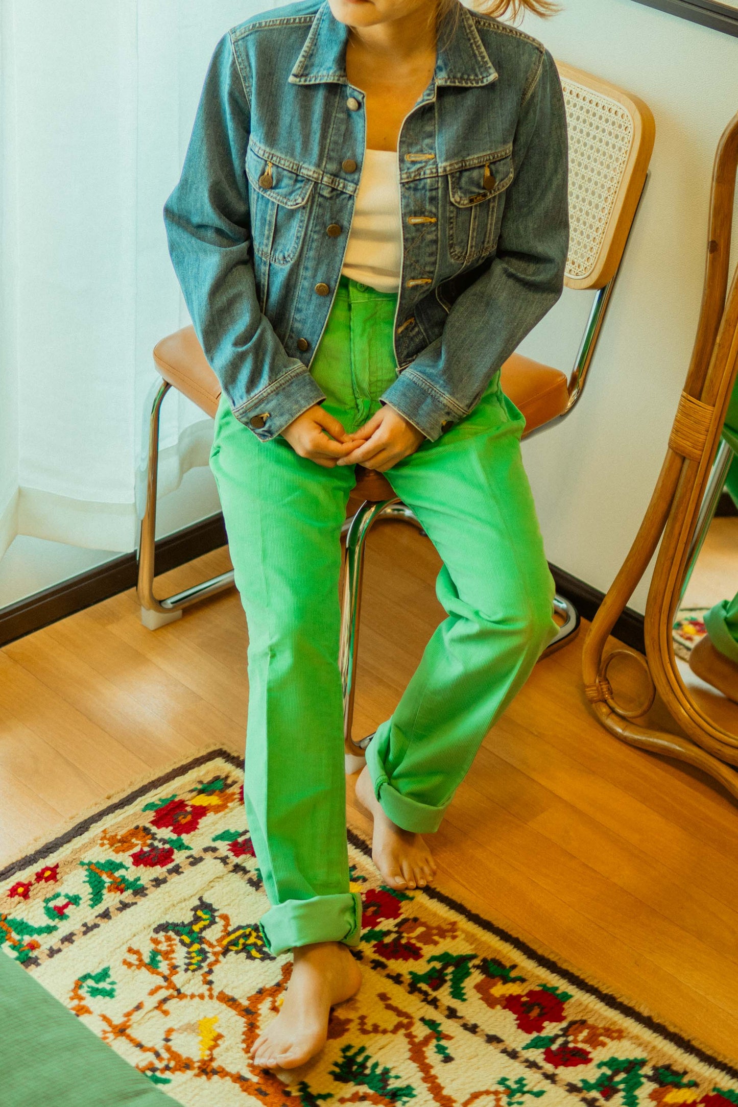 70-80s Lee Green Corduroy Bottom