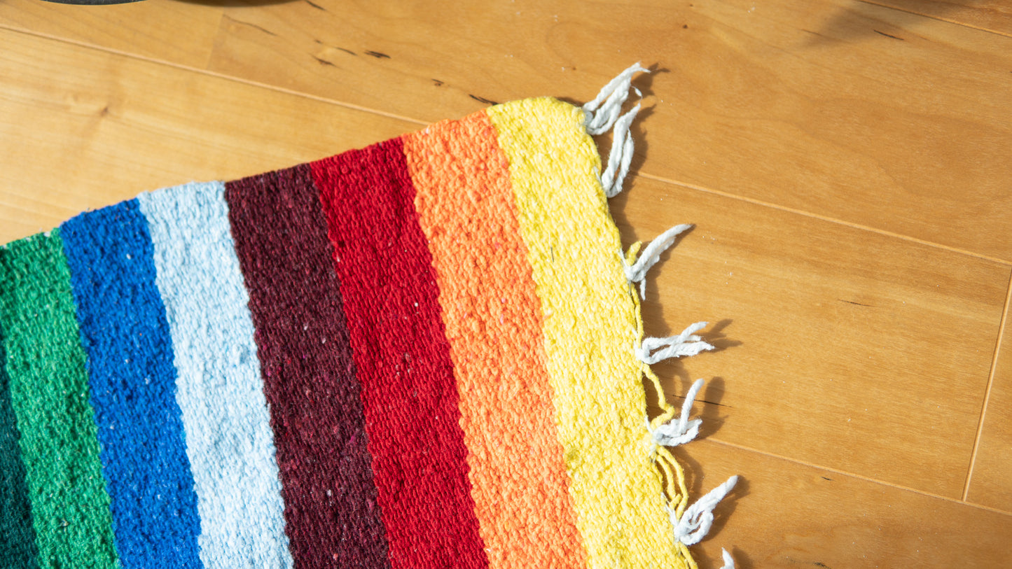 Tonatiuh Rainbow Mexican Rug