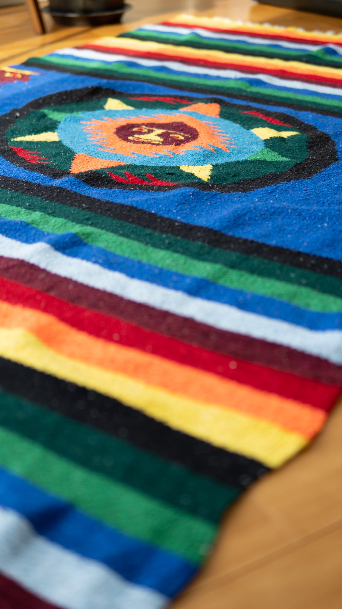 Tonatiuh Rainbow Mexican Rug