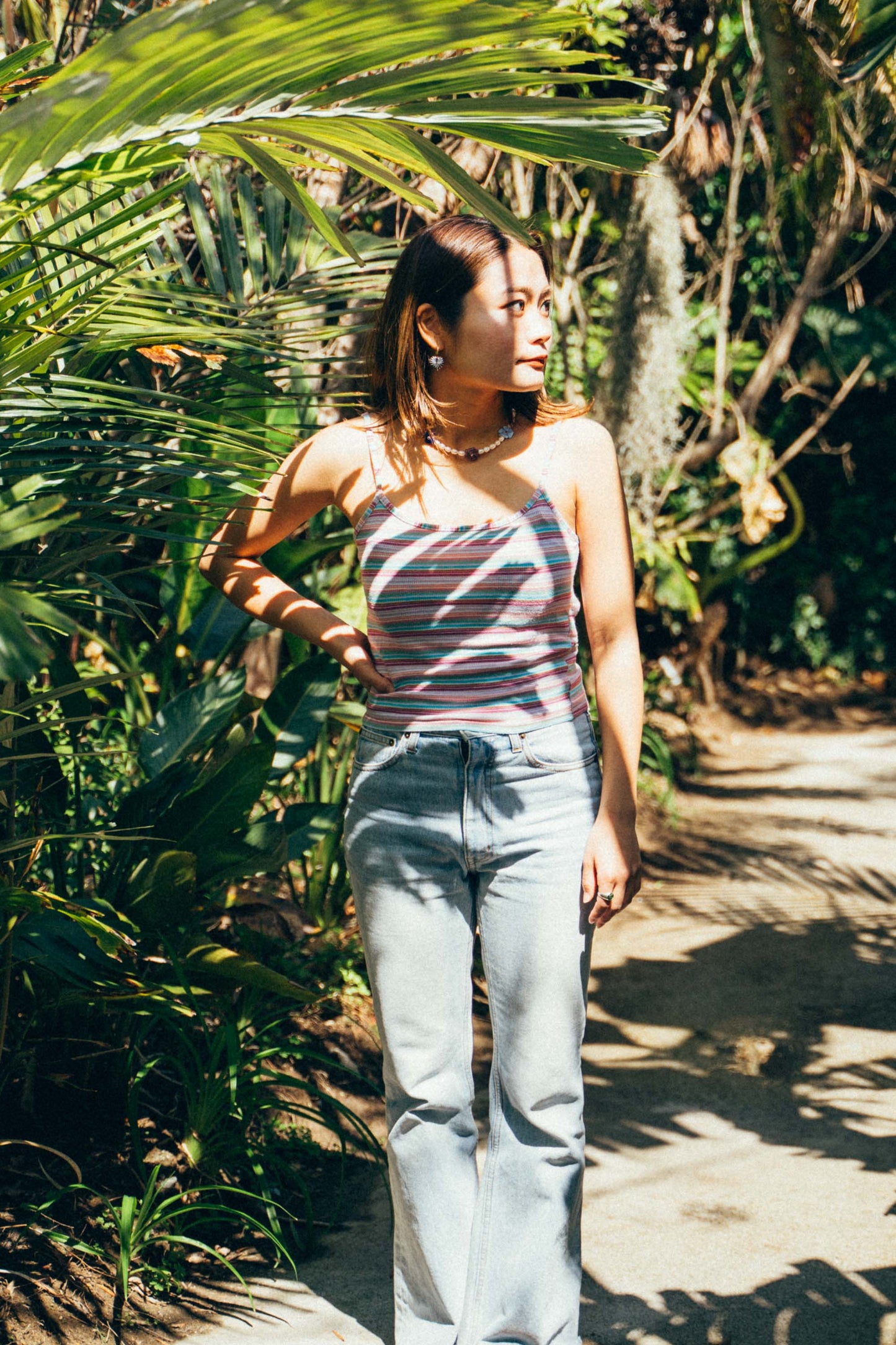 ONYX Pink Striped Camisole