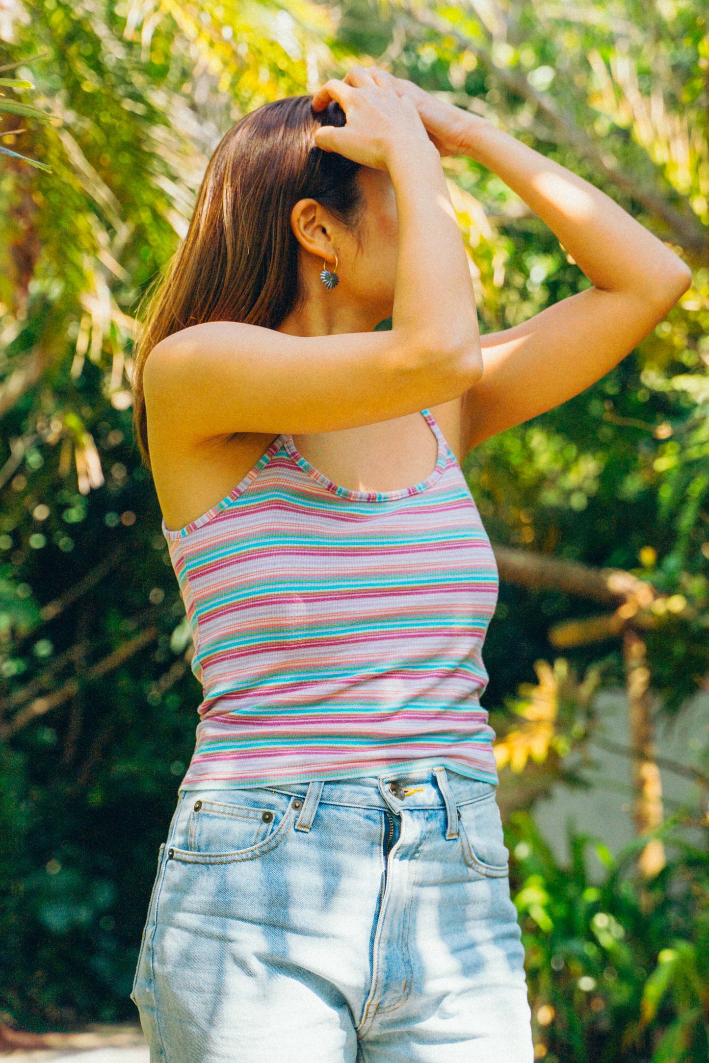 ONYX Pink Striped Camisole