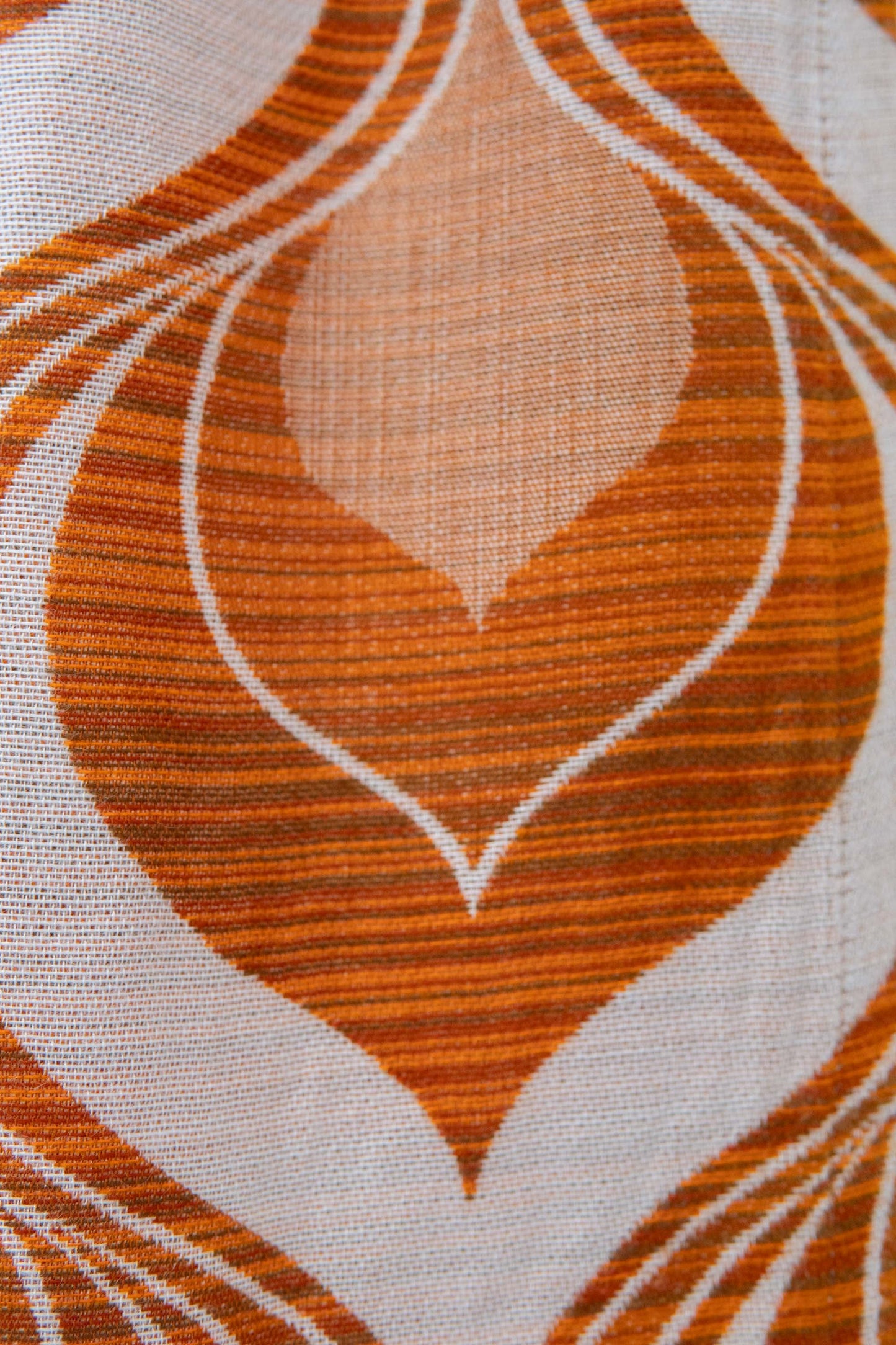 Orange Vintage Curtain