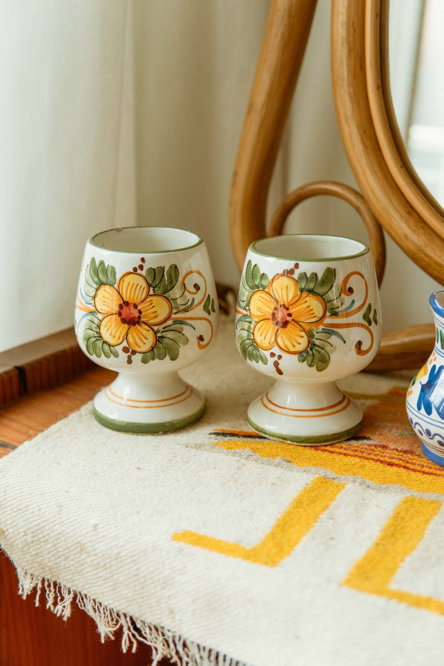 Yellow Flower Italy Cup