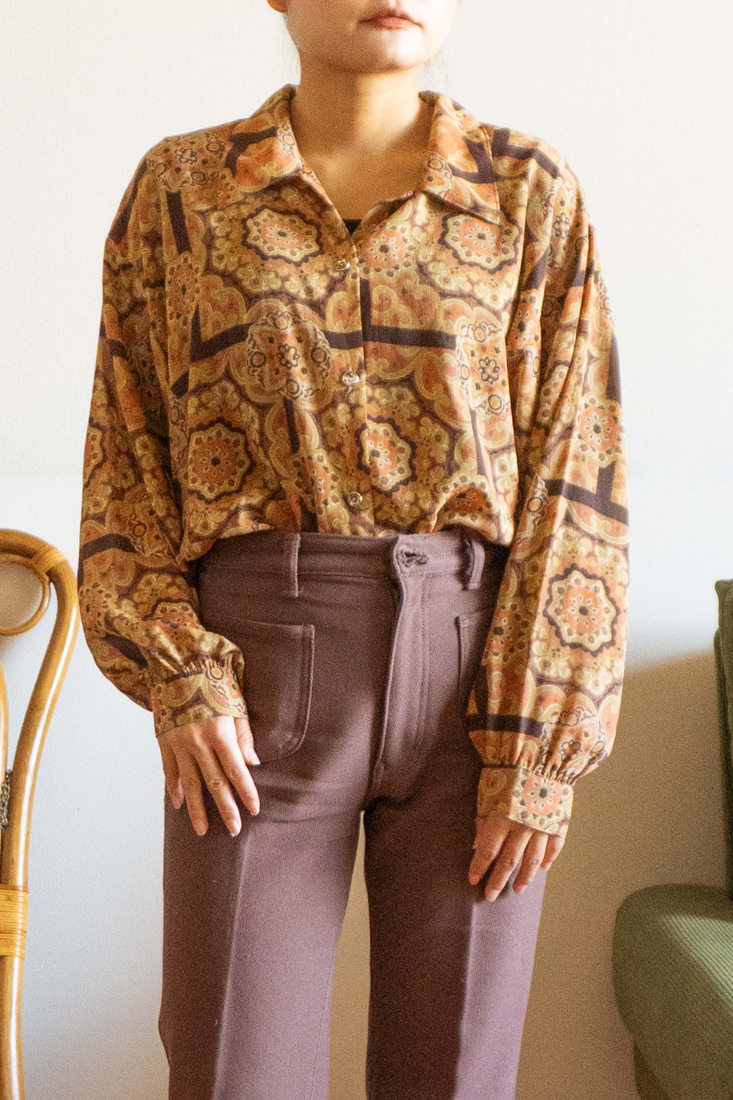 SAN FUH Bohemian Flower Blouse