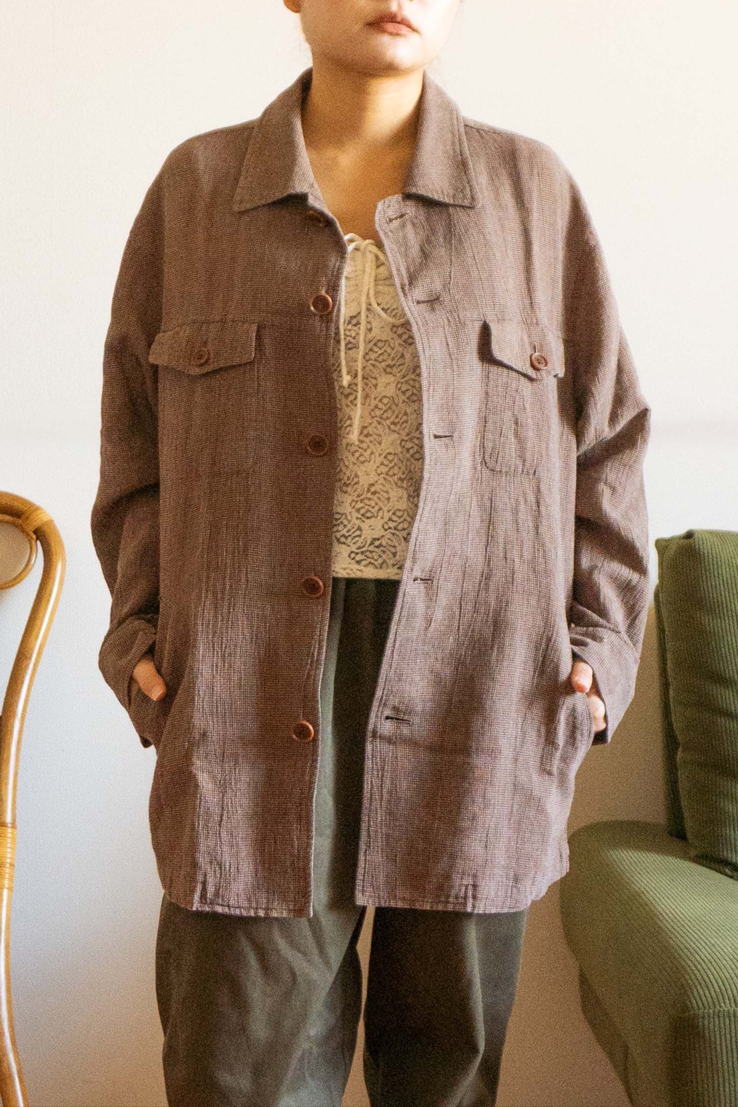 DANIEL CREMIEUX Brown Long sleeve shirts