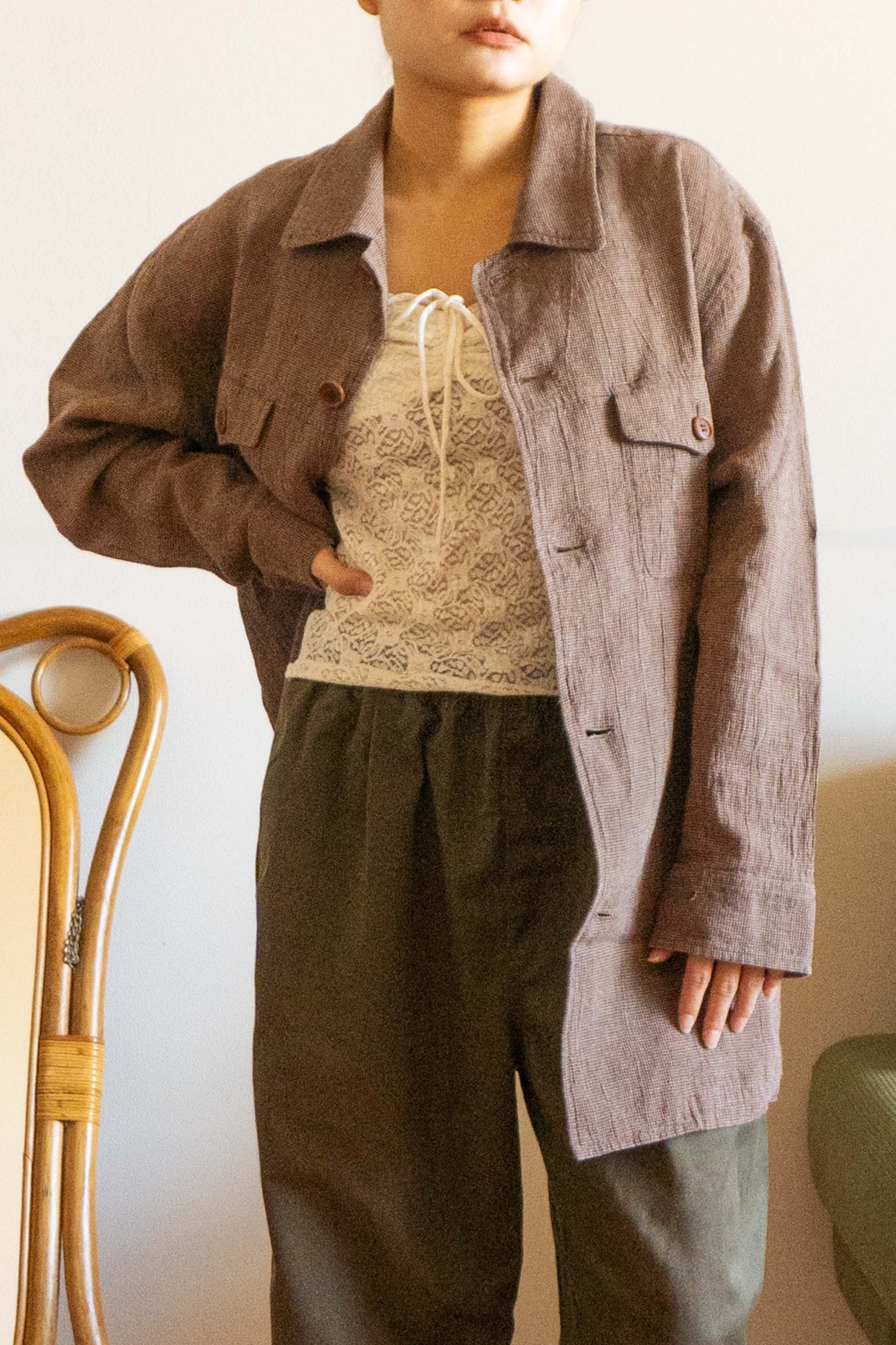 DANIEL CREMIEUX Brown Long sleeve shirts