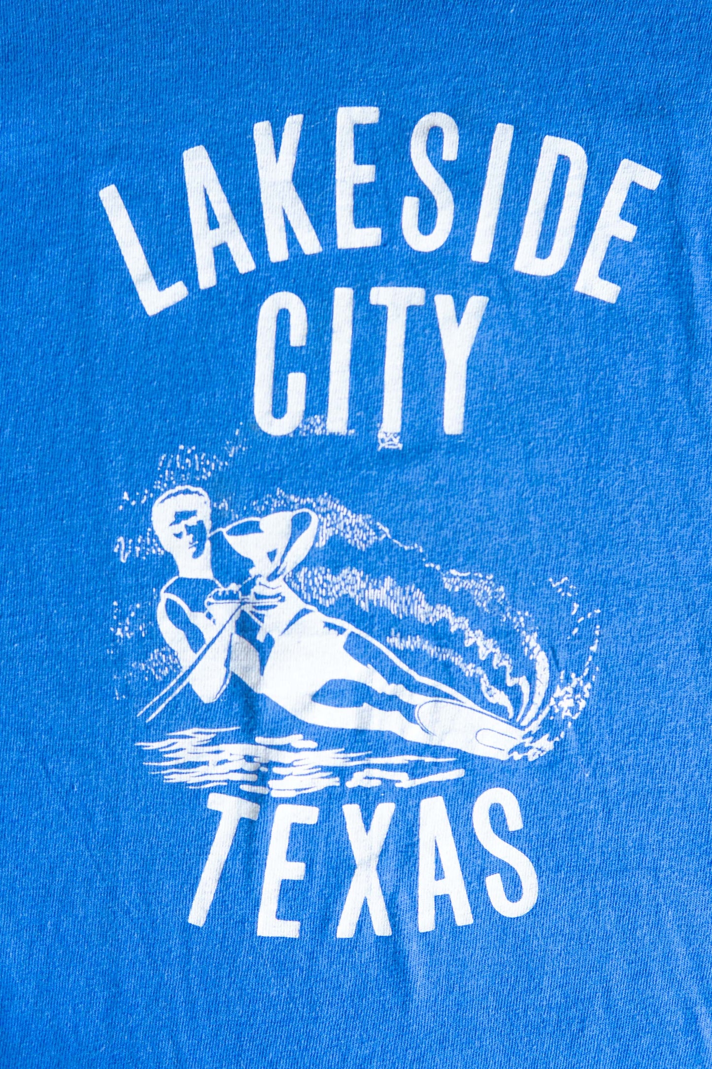 70-80s LAKESIDE CITY Blue T-shirts