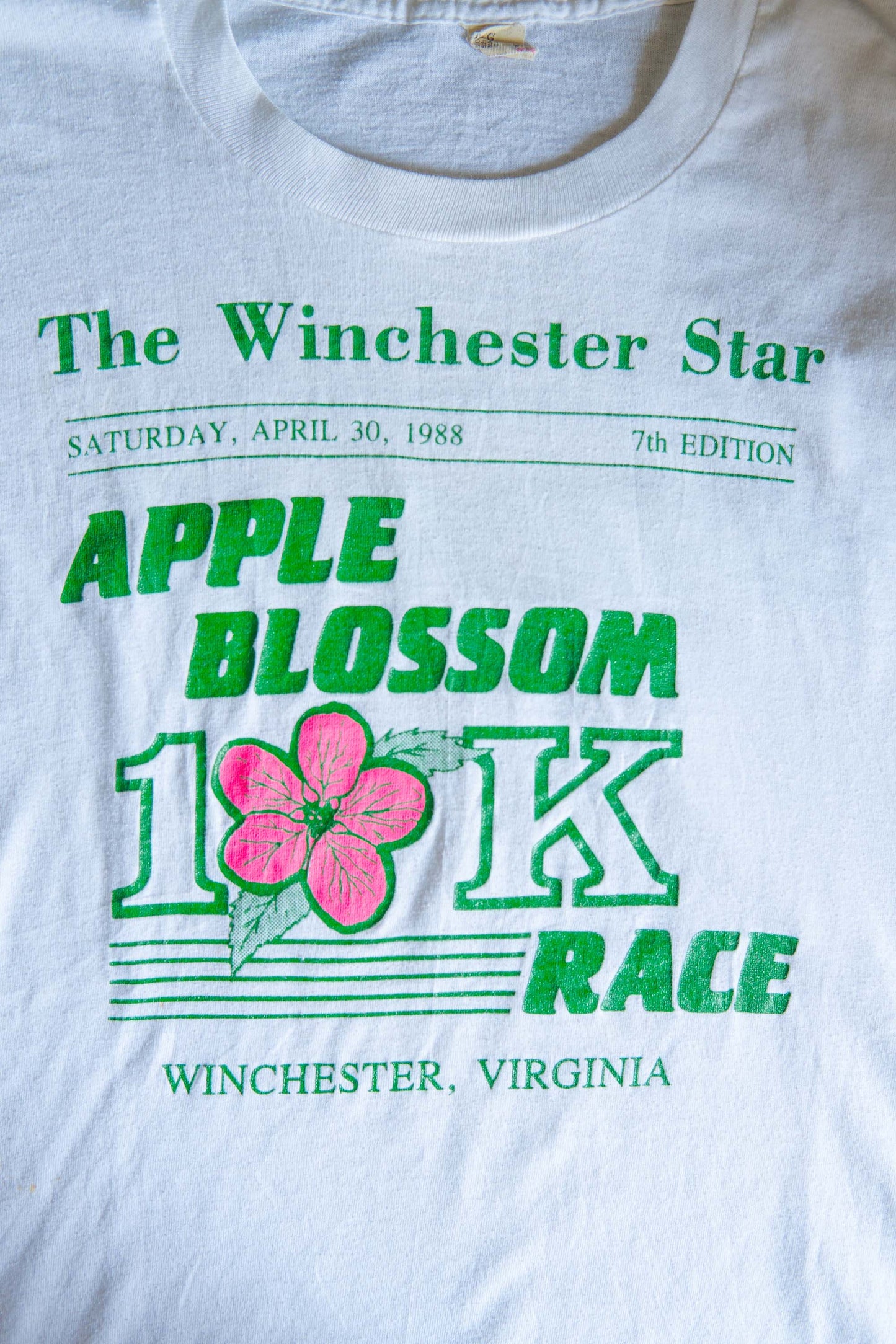80s Apple Blossom 10K Race White T-shirts