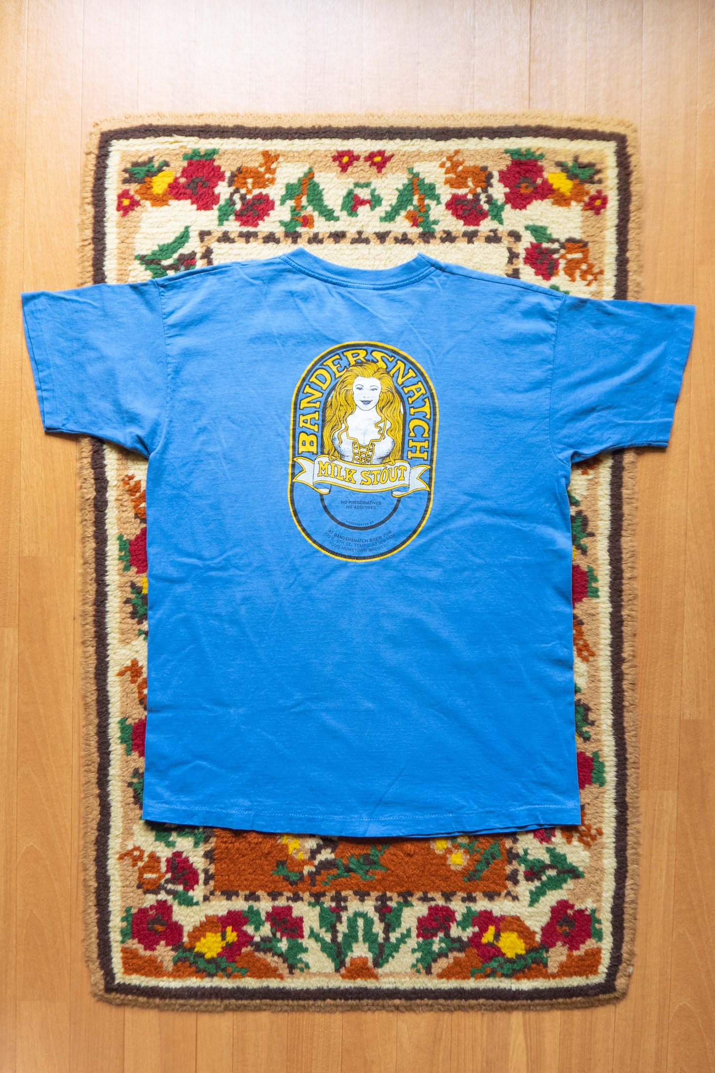 90s Blue Bandersnatch Brew Pub "Milk Stout" T-Shirts