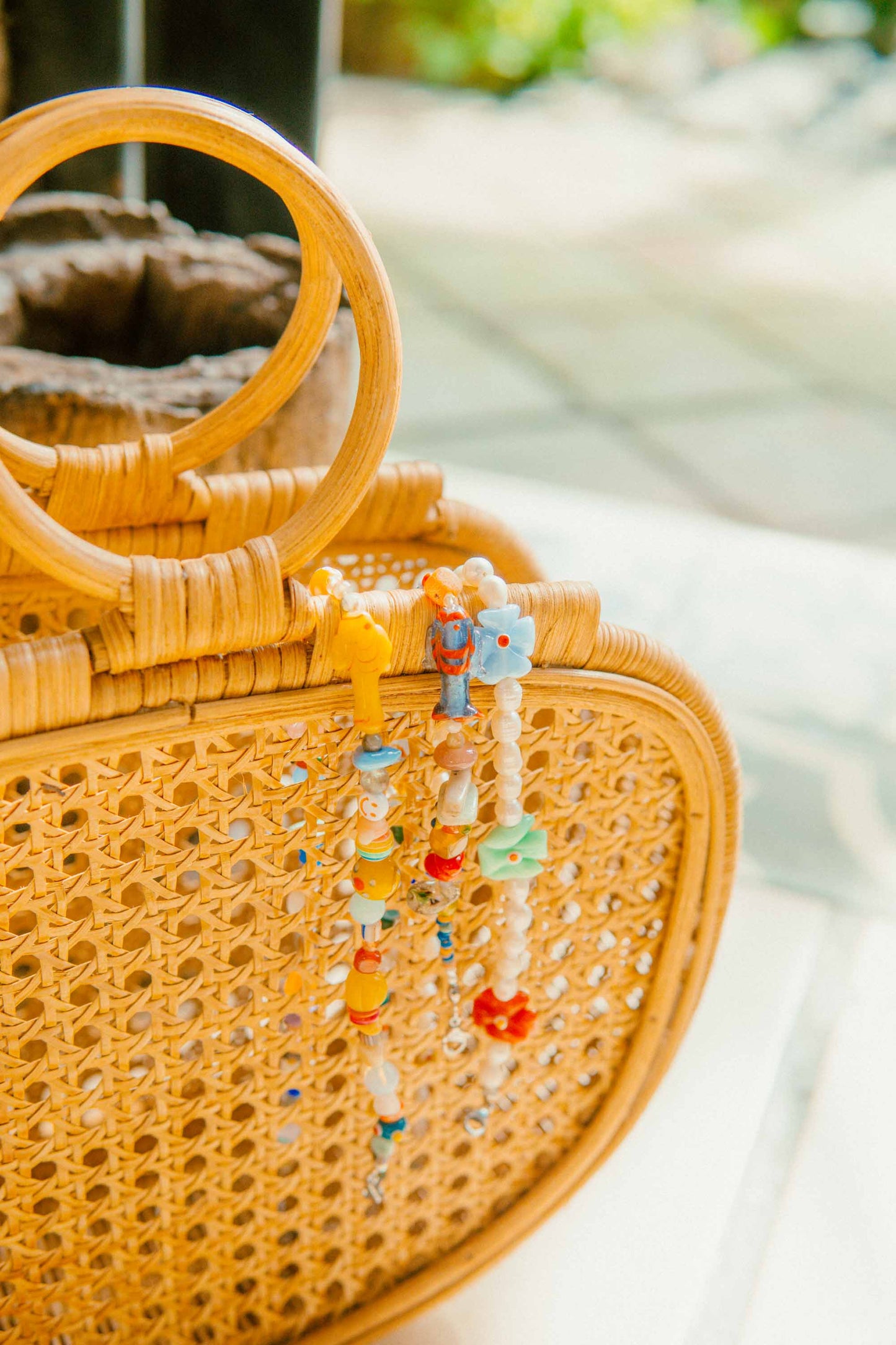 Rattan Openwork Handcraft Bag