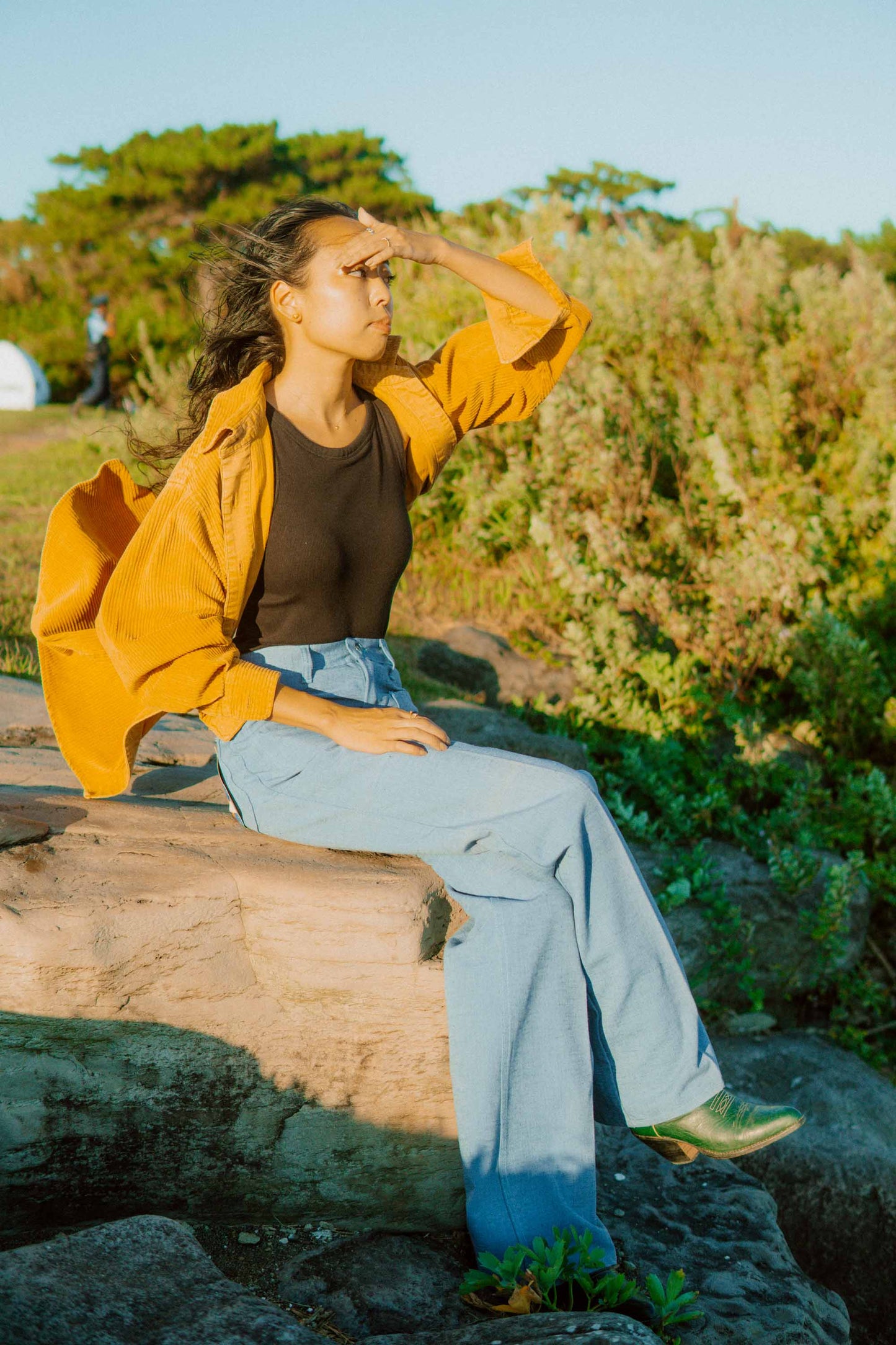 "Wrangler" Blue Flare Pants