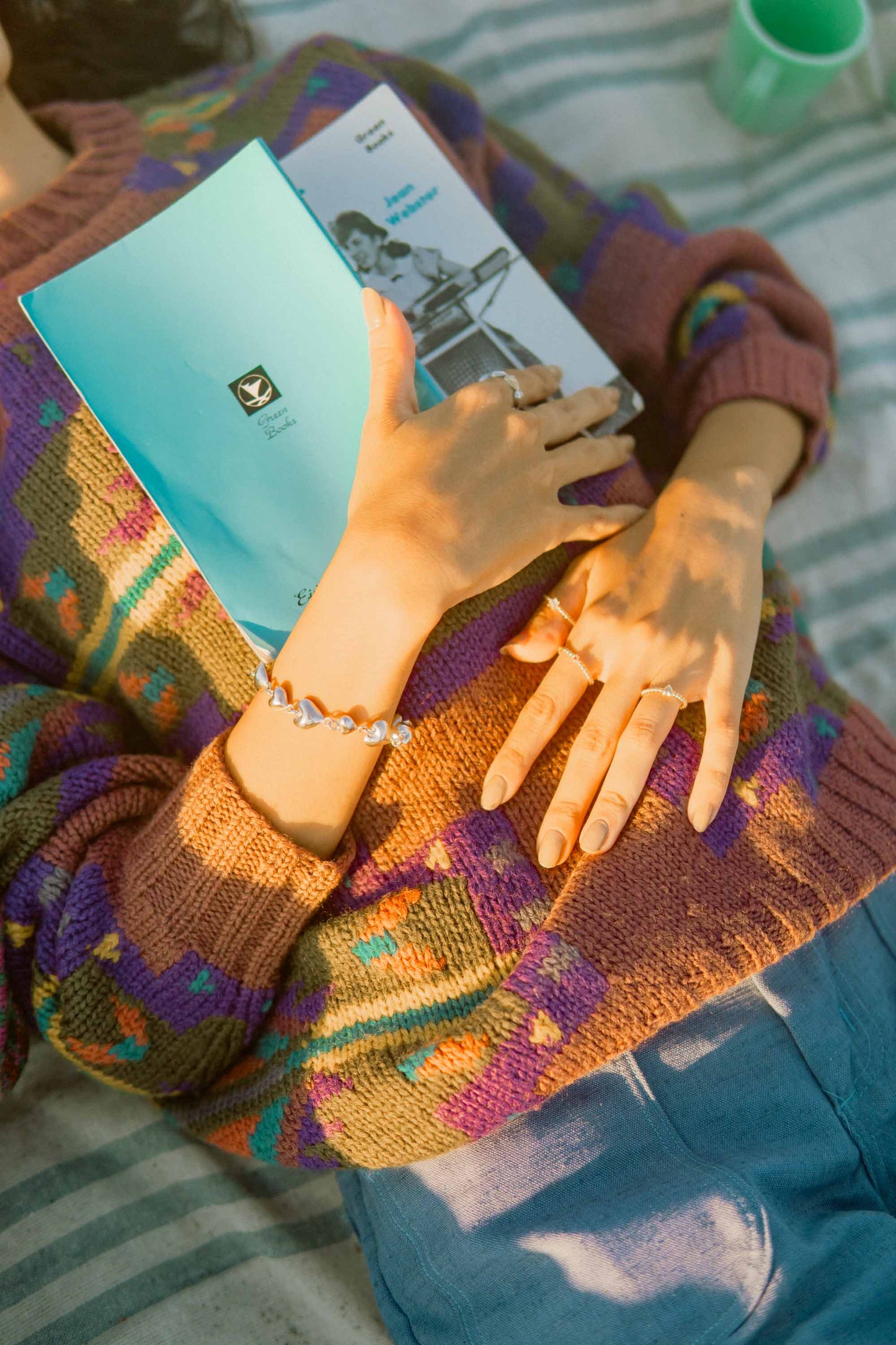 "ALMACEN" Purple Patterned Sweater