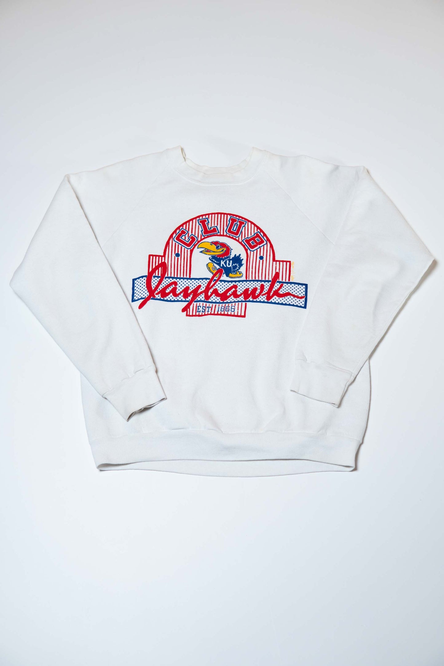 90s SCREEN STARS KU White Sweat shirt
