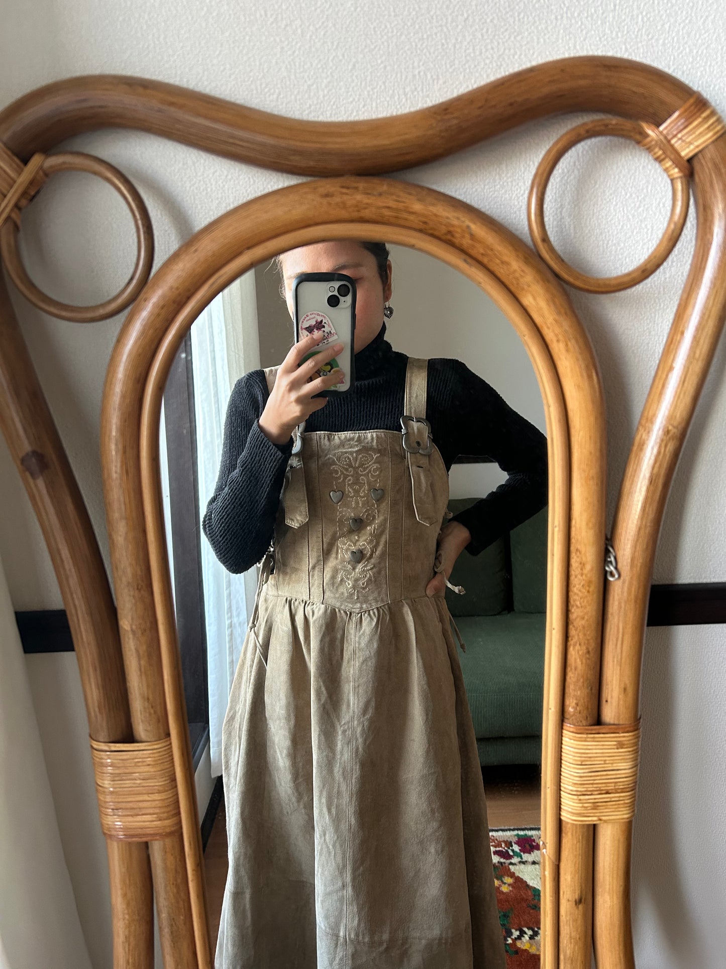 Alphorn Leather Jumper Skirt