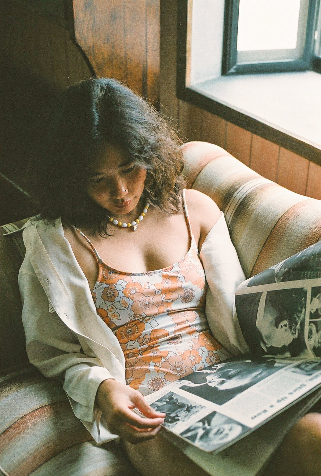 70s White Long Sleeve Shirt