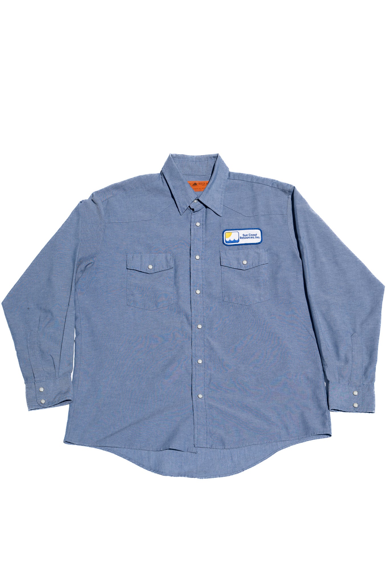"RED KAP" blue Shirts with "Ryu Ambe" Illustration