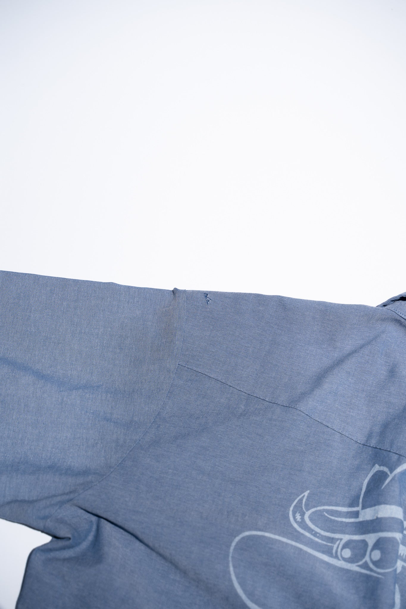 "RED KAP" blue Shirts with "Ryu Ambe" Illustration