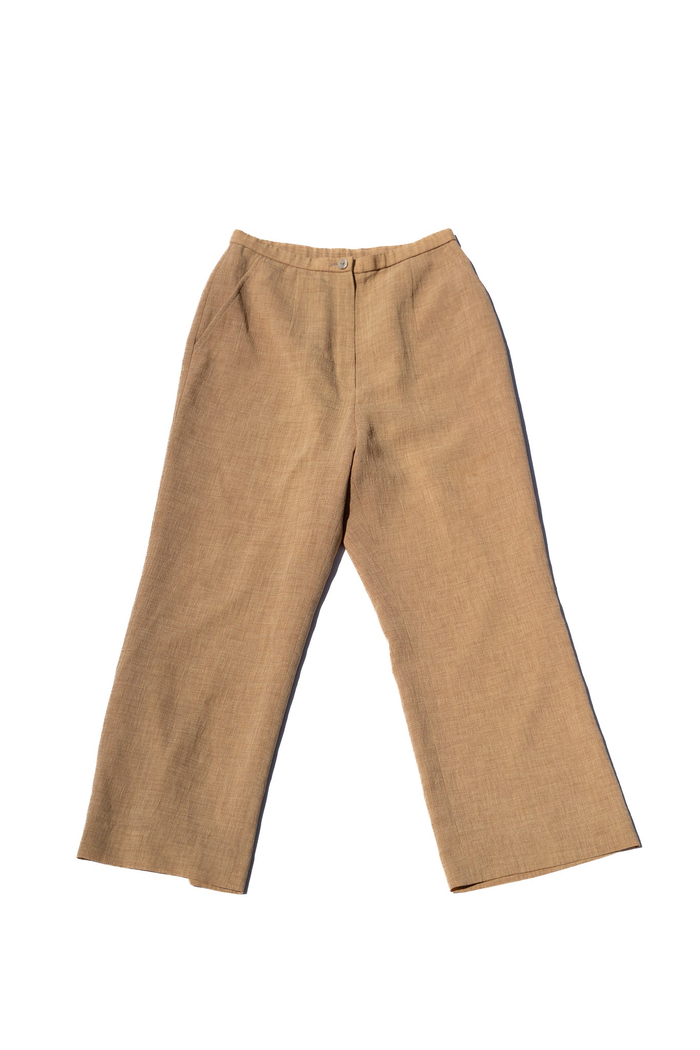 Beige Wide Pants
