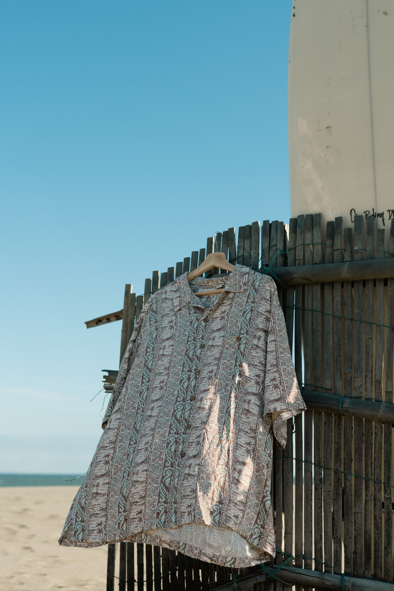 ”Caribbean” Brown Aloha Shirt