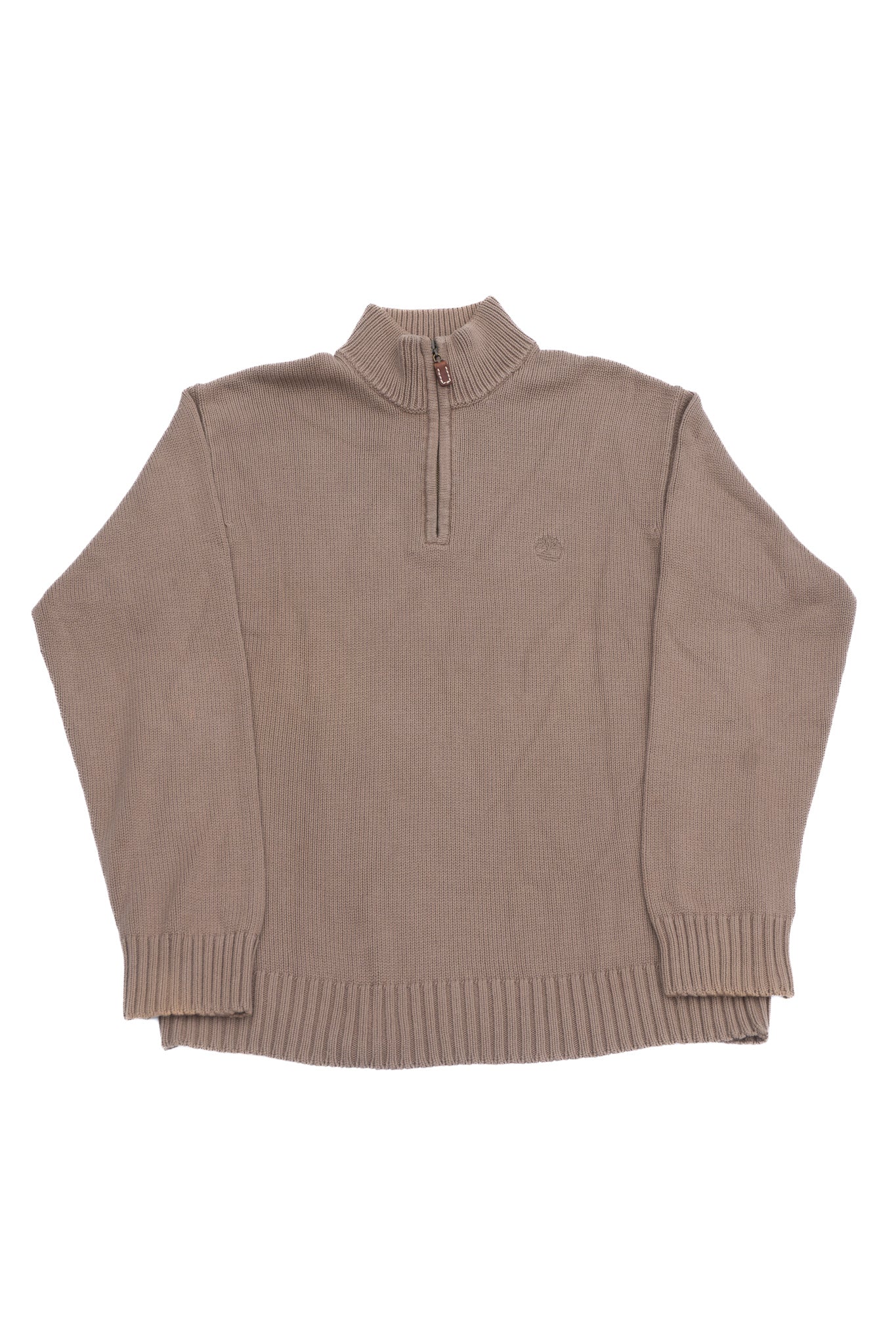 High Neck Beige Sweater