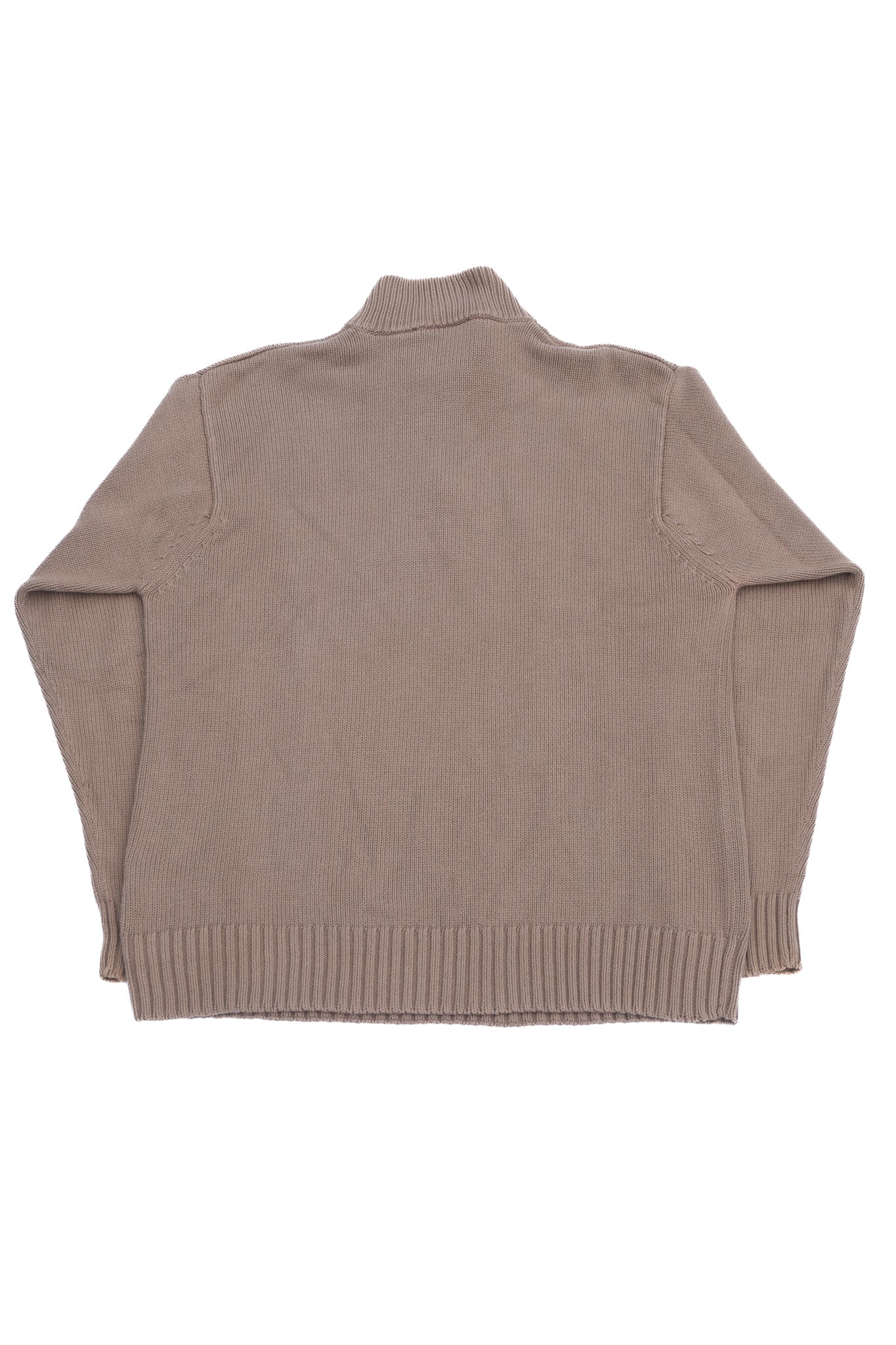High Neck Beige Sweater
