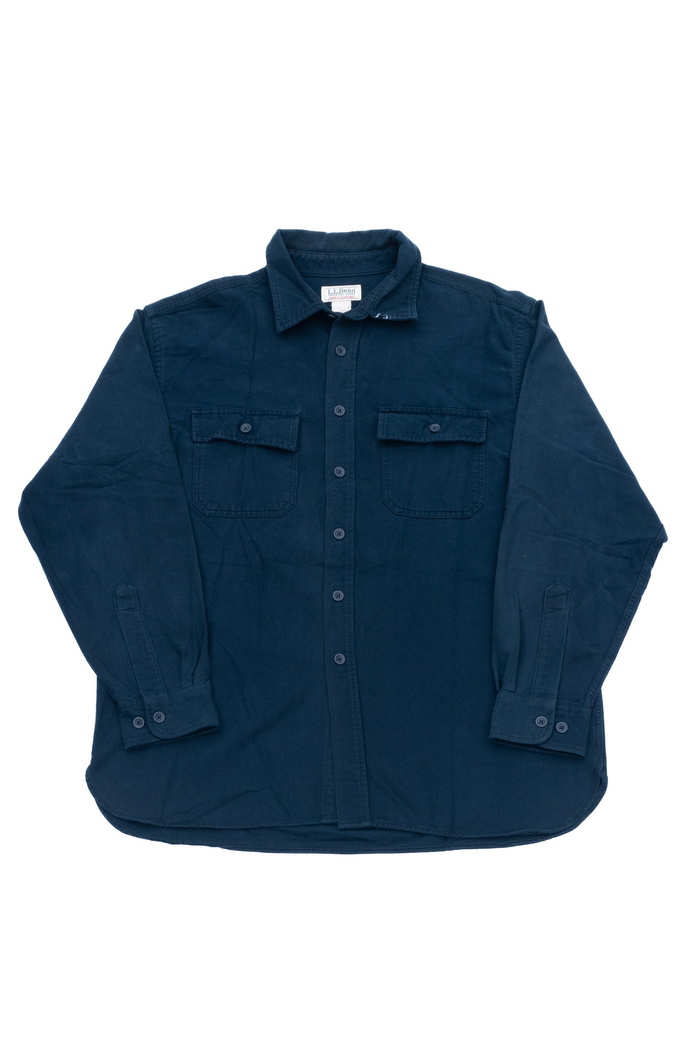 L.L. Bean Navy Cotton Shirts