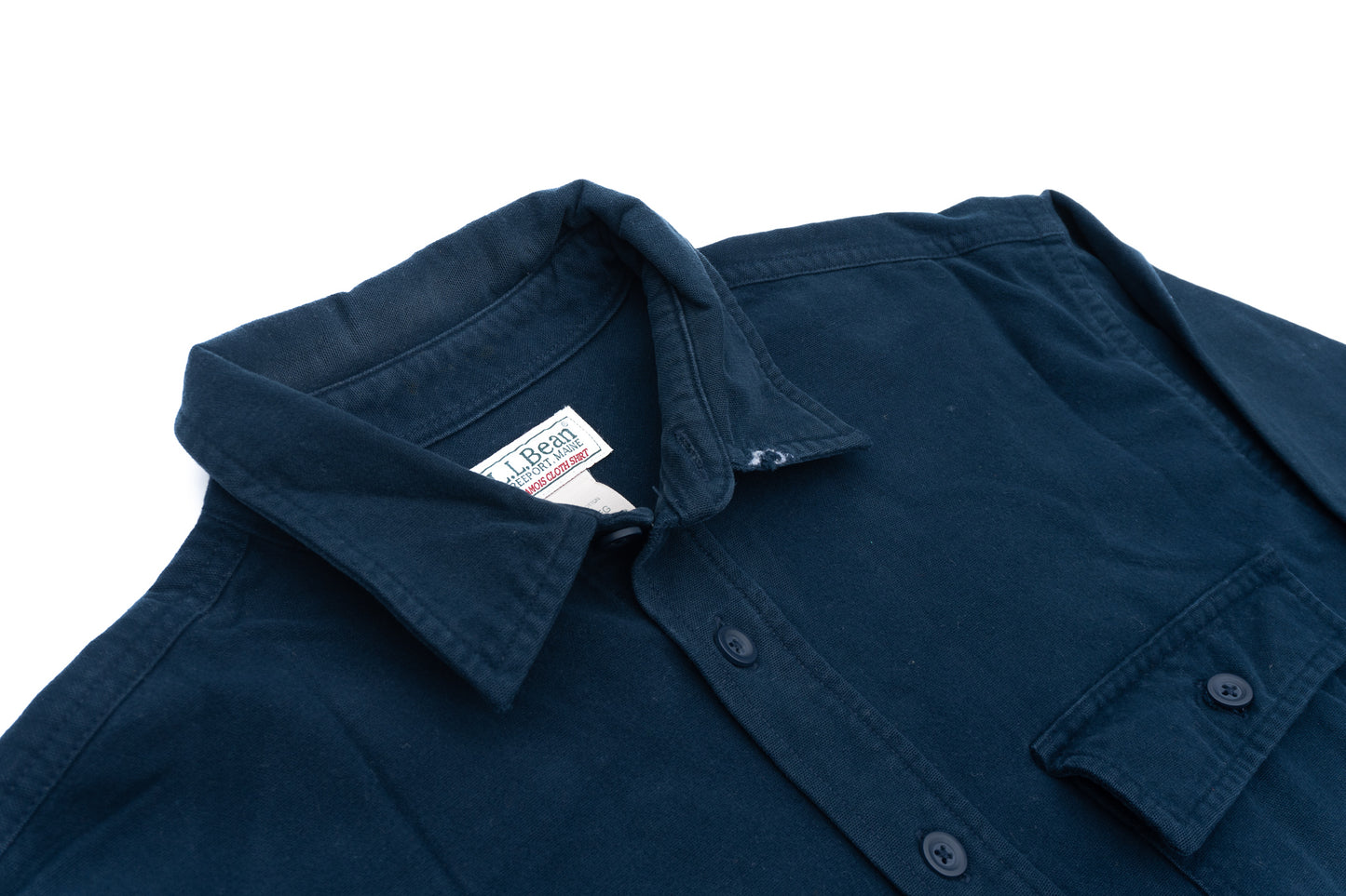 L.L. Bean Navy Cotton Shirts