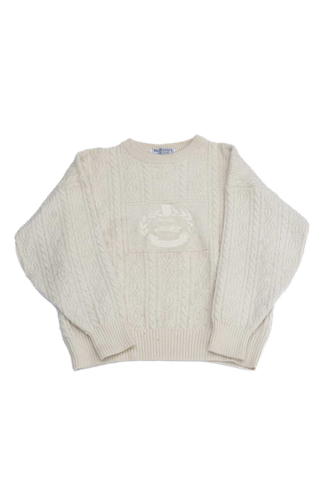 Heavy Weight White Wool Sweater