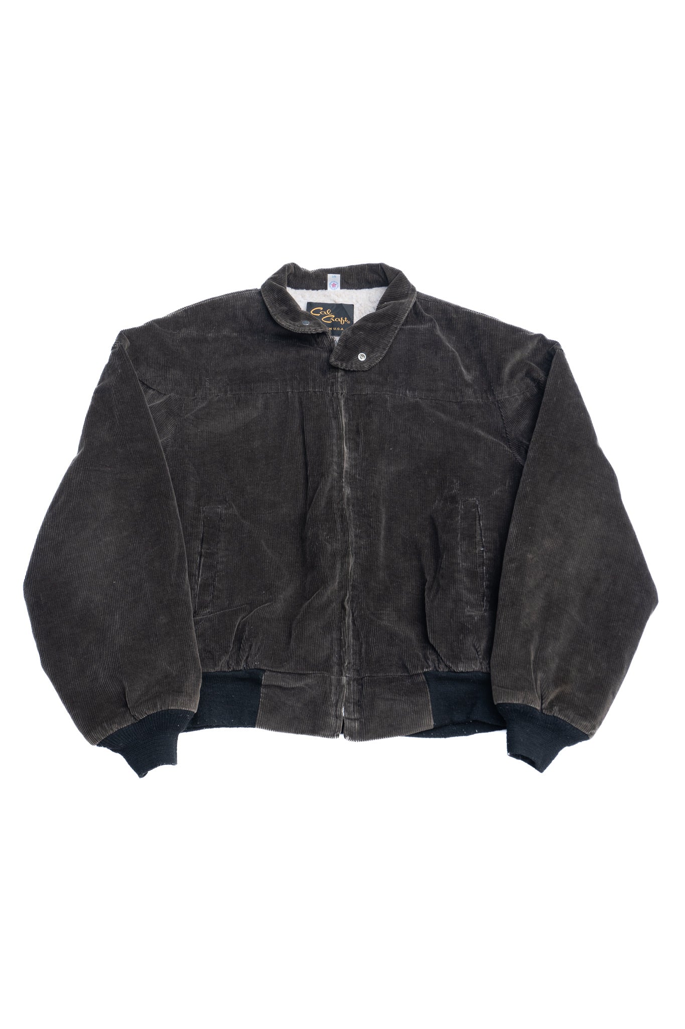 Cal Craft Black Corduroy Boa Jacket