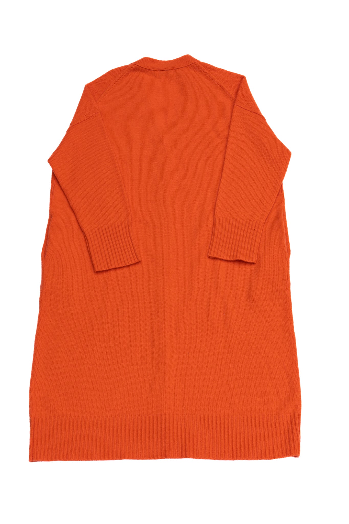 Orange Long Cardigan
