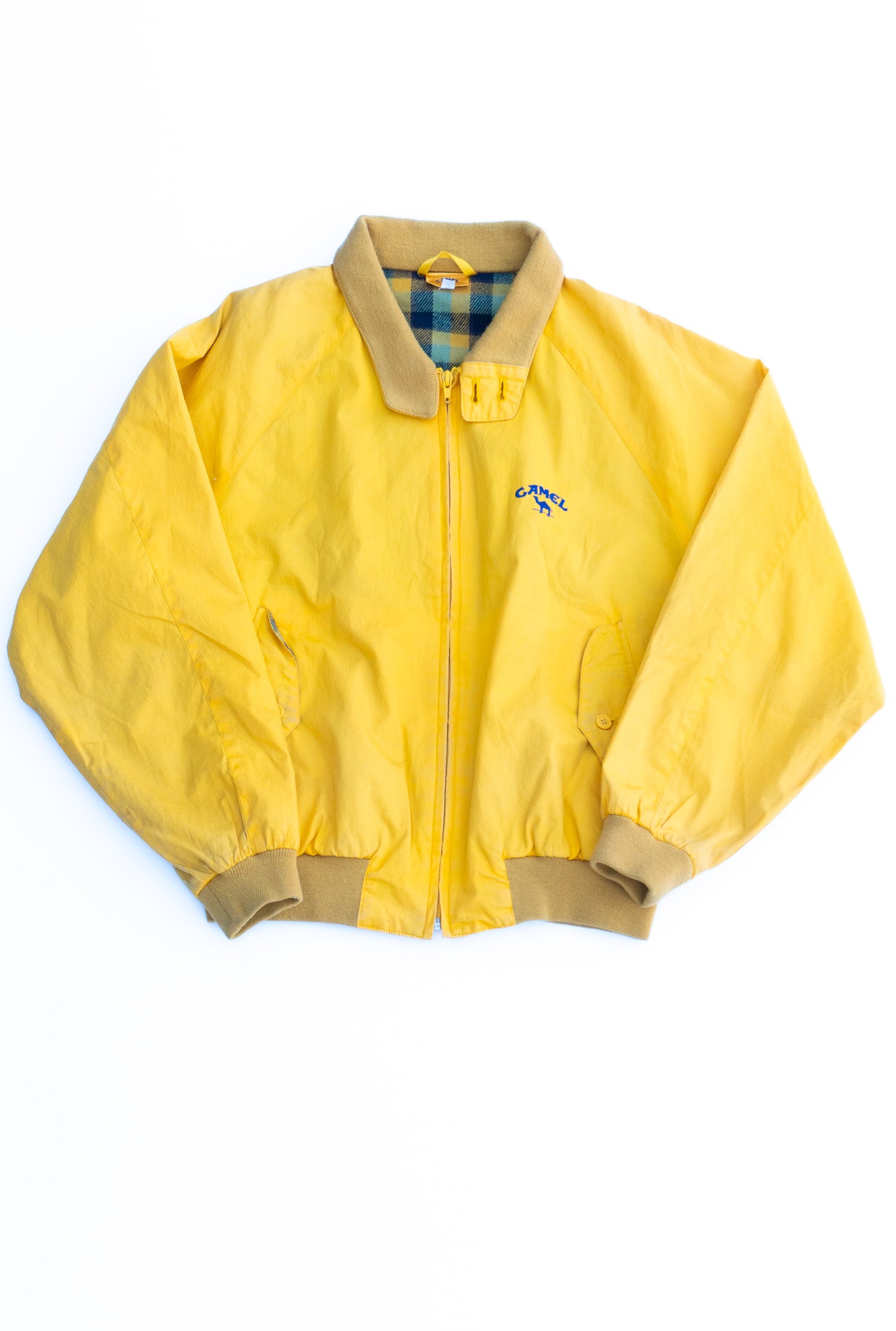 "CAMEL" Yellow Blouson Jacket