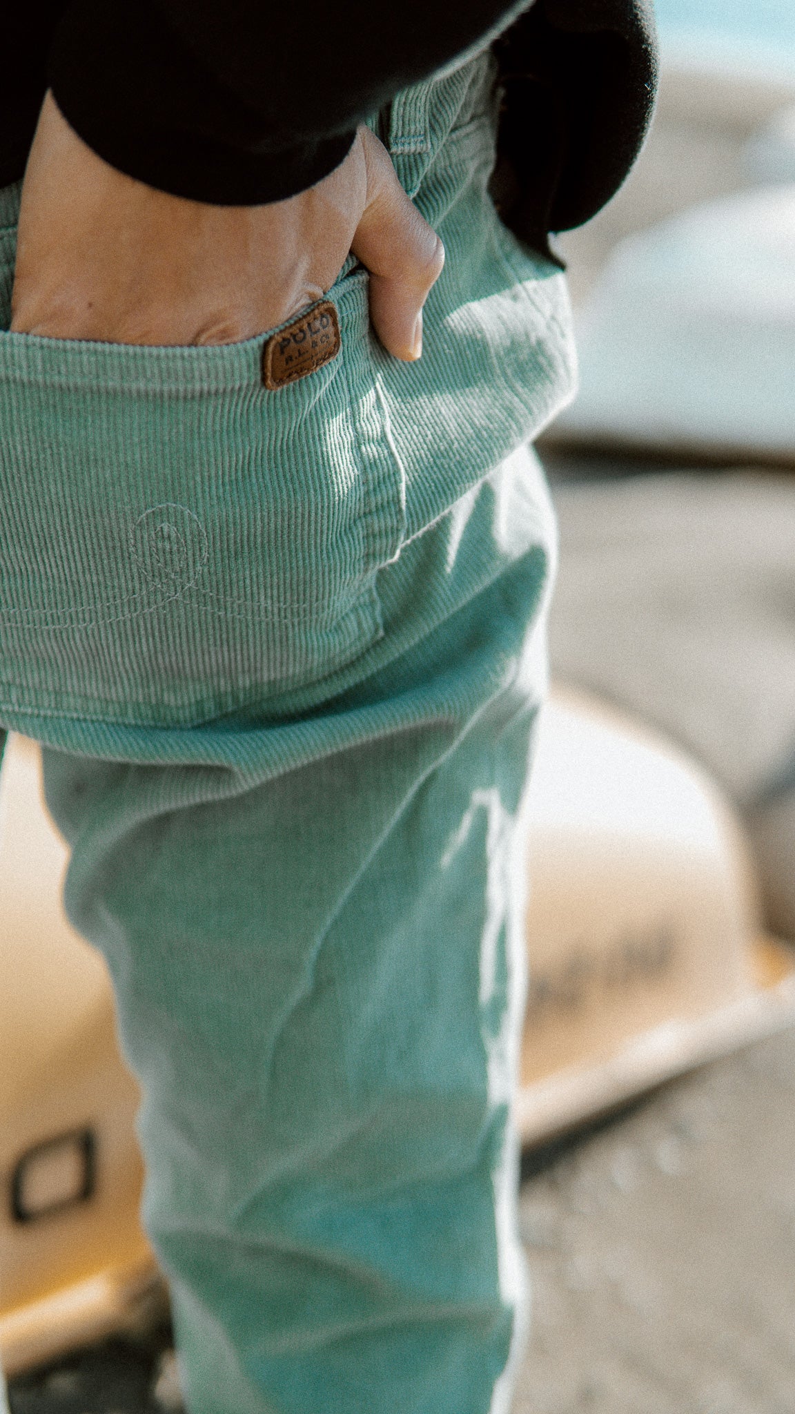 "Polo Ralph Lauren" Mintgreen Corduroy Flea Pants