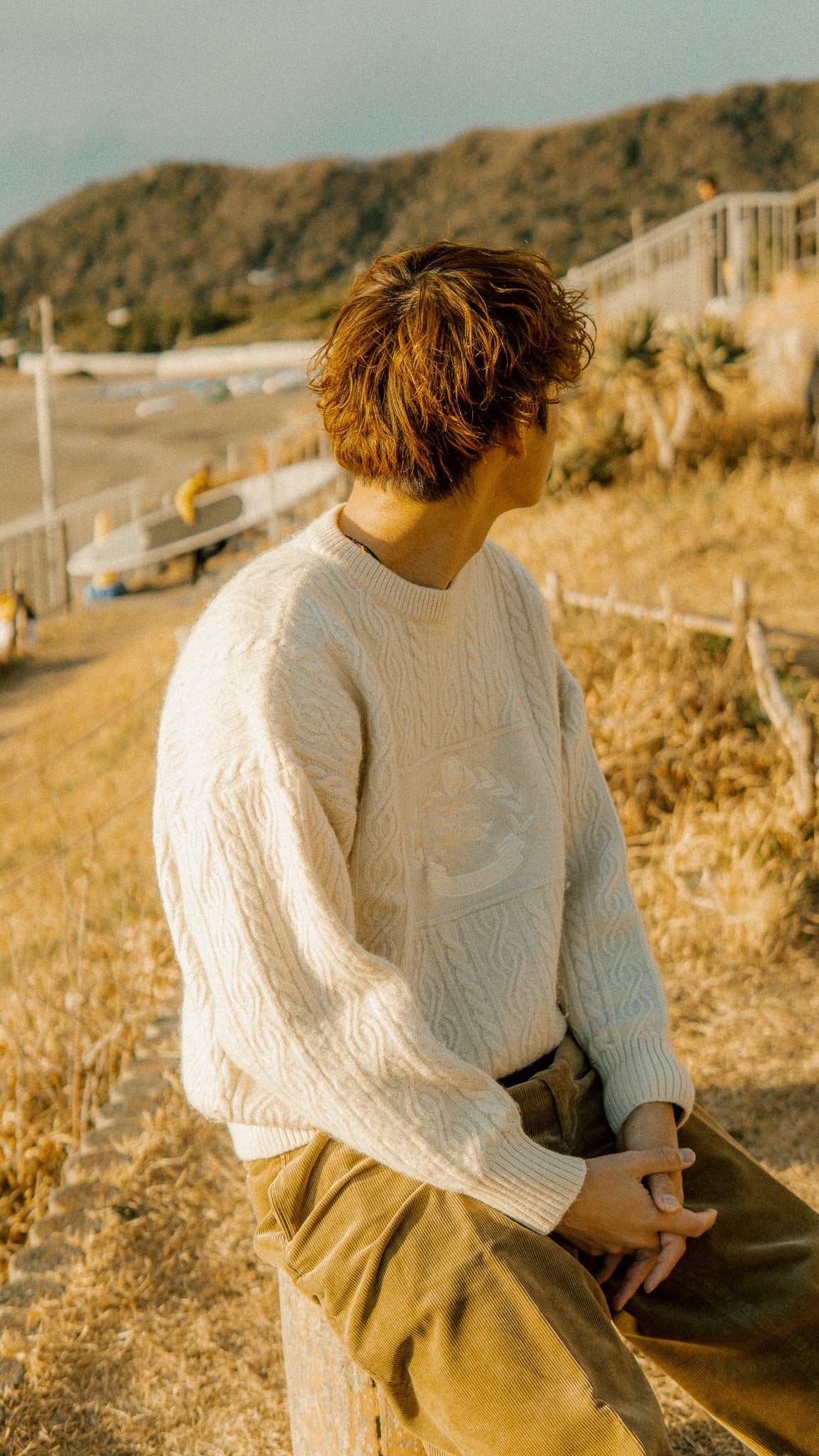 Heavy Weight White Wool Sweater