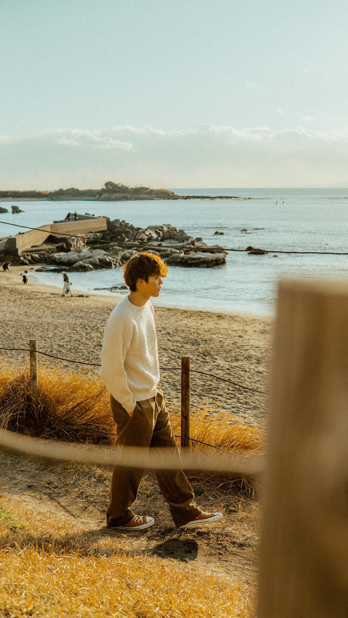 Heavy Weight White Wool Sweater