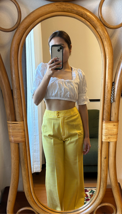 White Dirndl Crop top