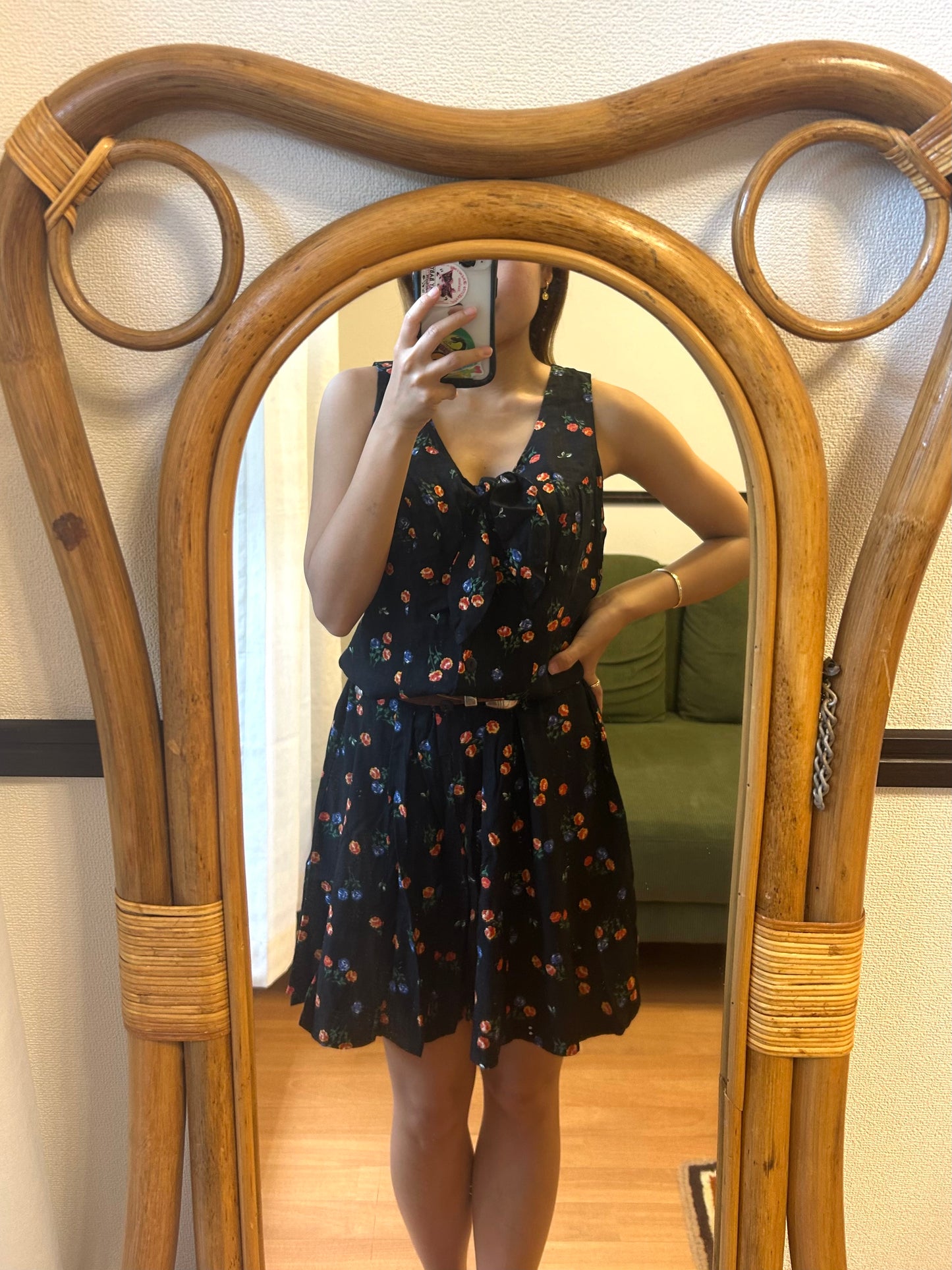 Westport Ltd. Black Flower Patterned Rompers