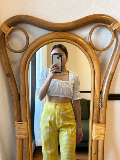 White Dirndl Crop top