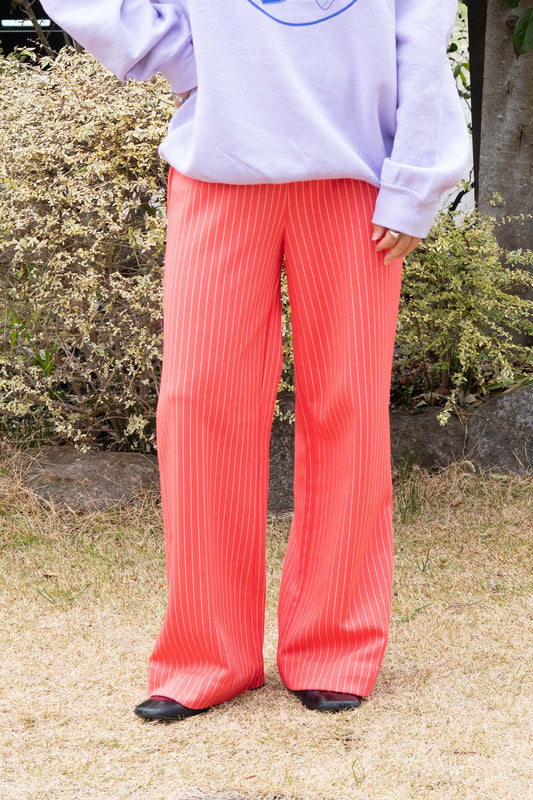70s Pink Stripe Jersey pants