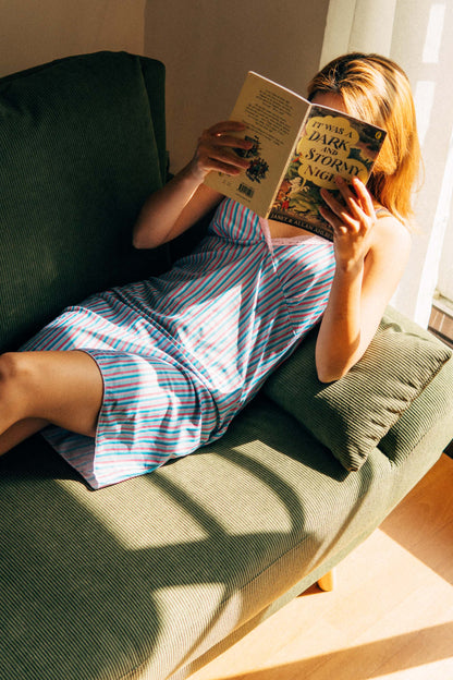 babie me Blue Stripe Dress