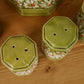 60-70s Avocado Green Daisy Kitchen set