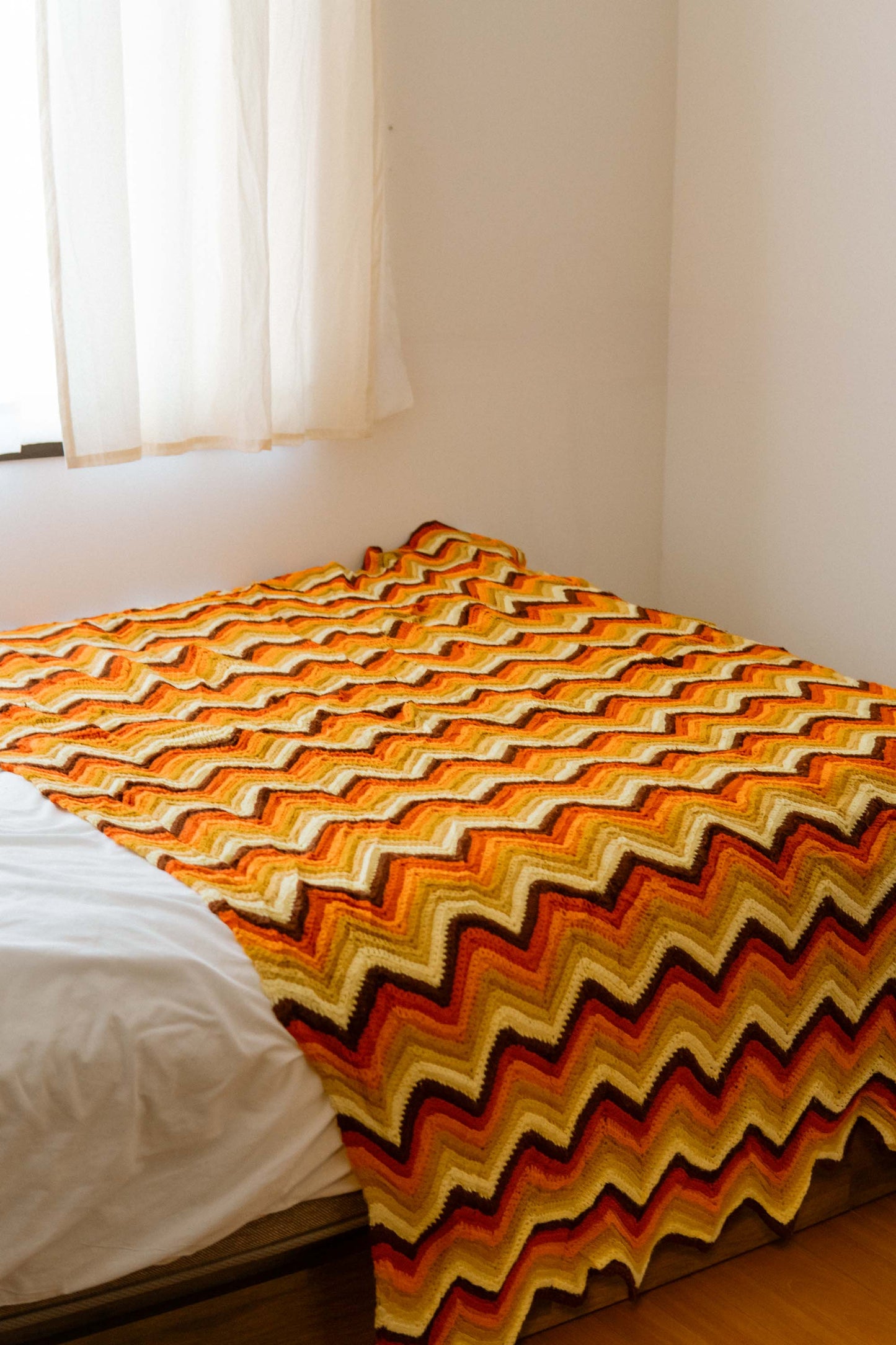 Red Sunset Granny Blanket