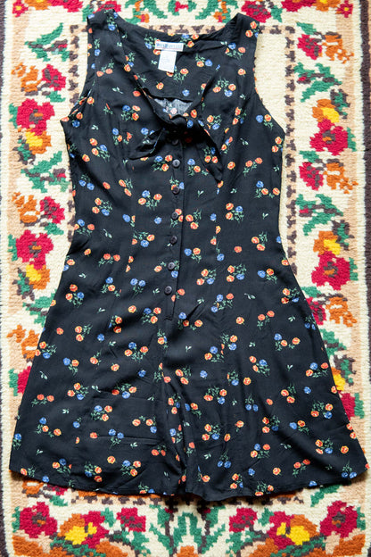 Westport Ltd. Black Flower Patterned Rompers