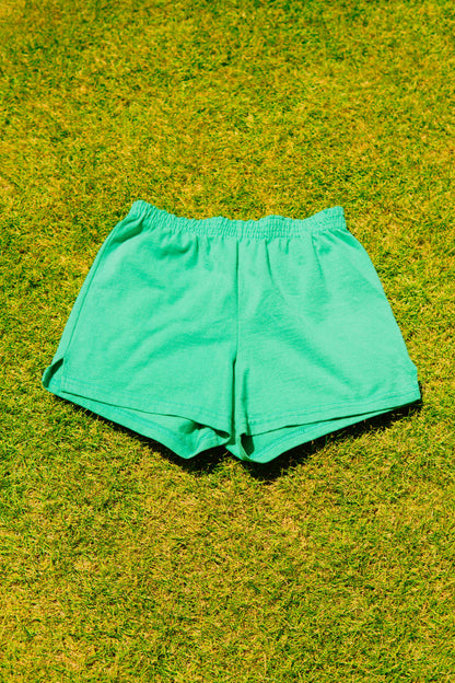 SOFFEE Green Sweat Short Pants