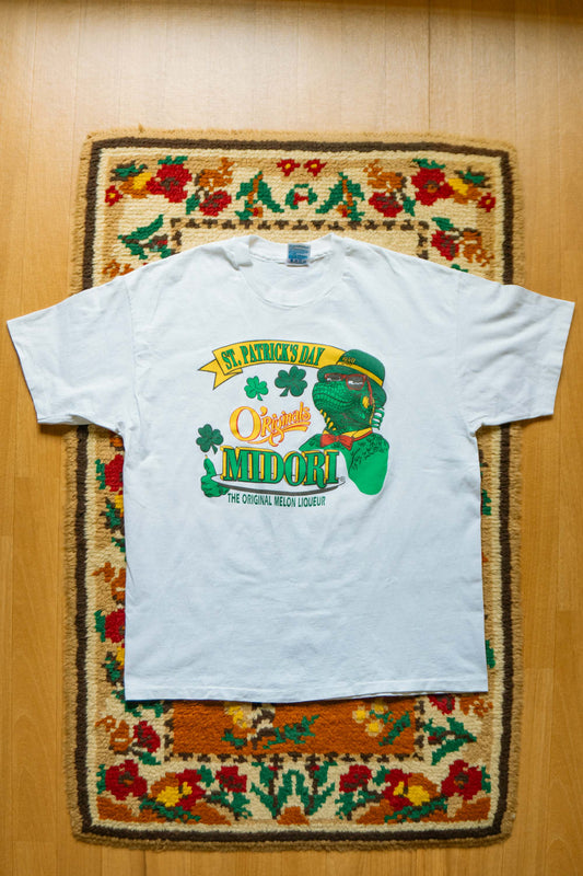 90s- ST.PATRICK'S DAY Hanes White T-shirts