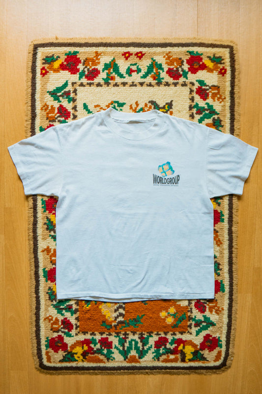 90s White GALACTICOMM “Bring Your Vision Online” T-Shirts