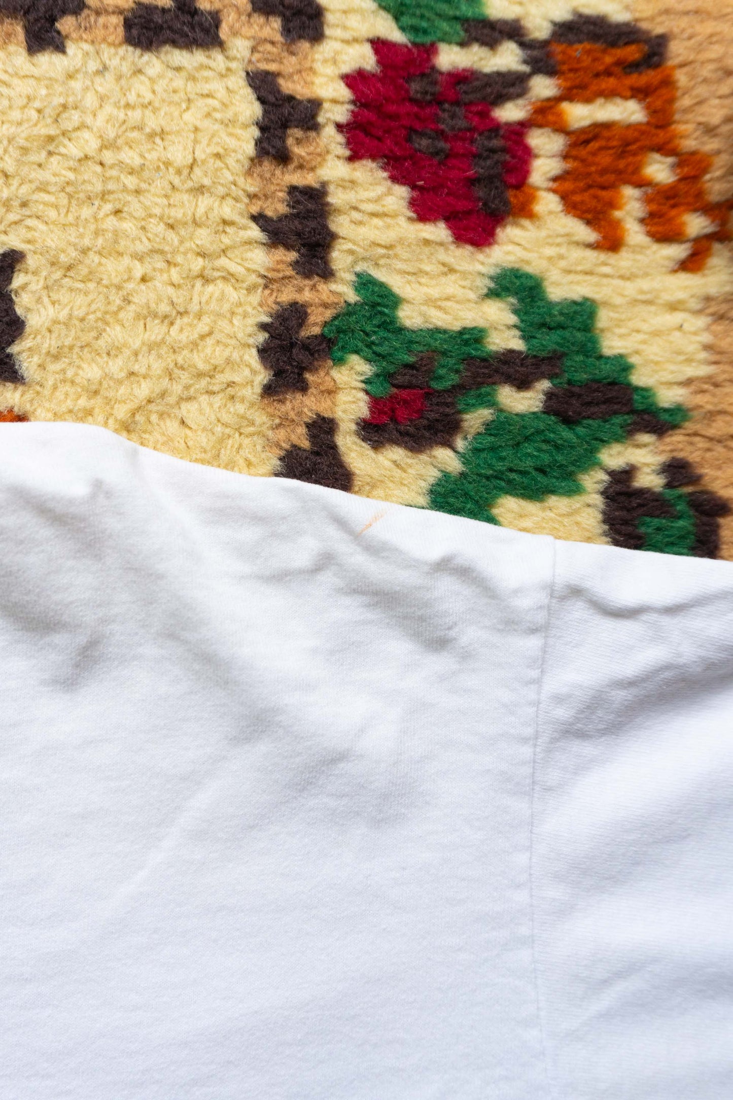 90s  White "SANS FRONTIERE" T-Shirts