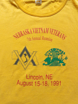 90s Yellow “Vietnam Veterans Reunion” T-shirts