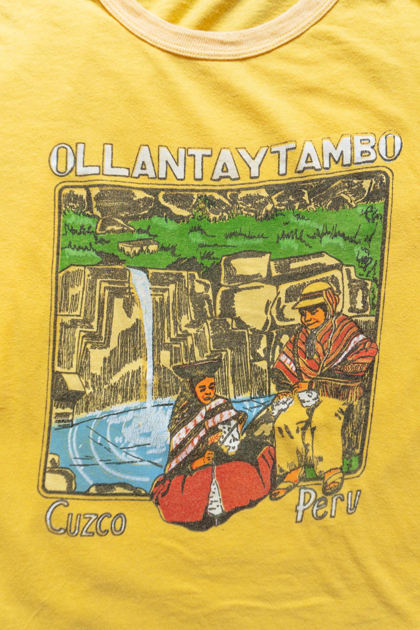 Yellow Pelu Ollantaytambo Graphic T-Shirts